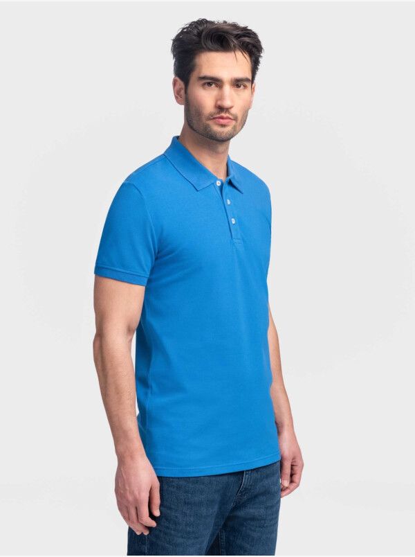 Marbella Poloshirt, Strahlend Blau