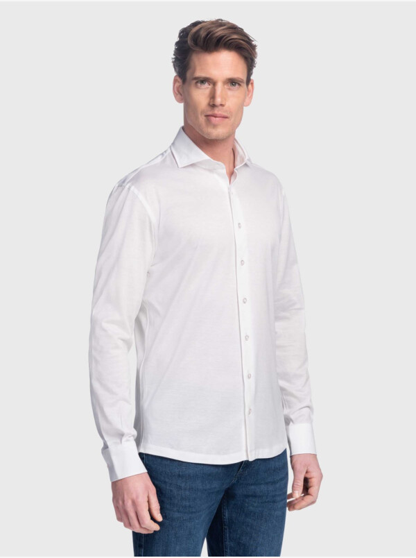 Bergamo Jersey Hemd, Weiß