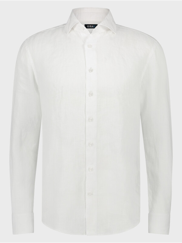 Bologna Leinen Shirt, Weiß